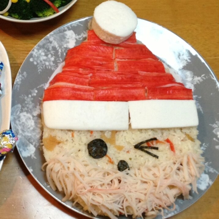 クリスマスに！ちらし寿司でサンタ★